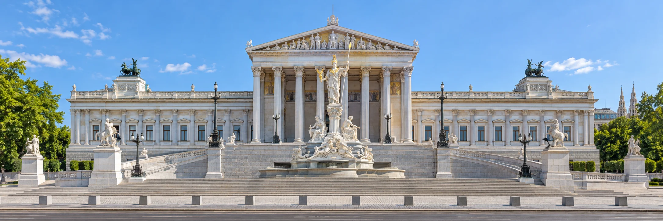 Austria: illustrative Vienna Parliament and Ringstrasse